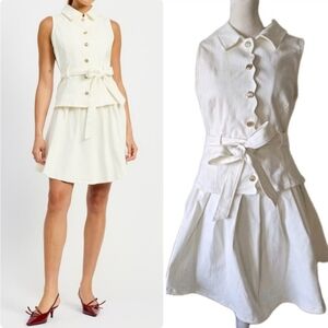 En Saison Oaklynn Cotton Mini Shirt Dress, M, Travel, Party, Weekend
